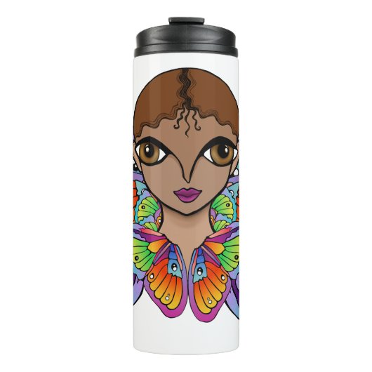 バタフライガールウィメンズタンクトップ タンブラー (正面)