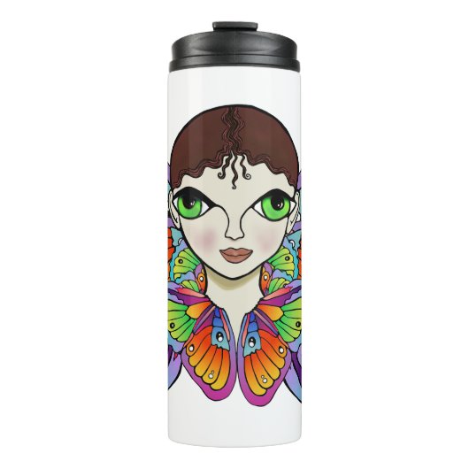 バタフライガールウィメンズタンクトップ タンブラー (正面)