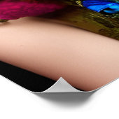 バタフライガールシュールファンタジーアートプリント ポスター (角)