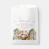 バタフライガールズウッドランドアニマルズ1st誕生日 フェイバーバッグ (正面)