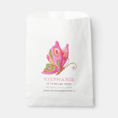 バタフライガールズバースデーパーティー フェイバーバッグ (正面)