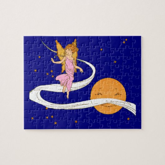 バタフライガール宇宙 ジグソーパズル (横)