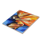 バタフライガール超リアルオリジナルファンタジーアート タイル (側面)