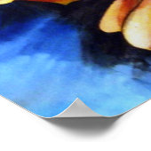 バタフライガール超リアルオリジナルファンタジーアート ポスター (角)