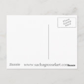 バタフライガール超リアルオリジナルファンタジーアート ポストカード (裏面)