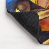 バタフライガール超リアルオリジナルファンタジーアート マウスパッド (コーナー)