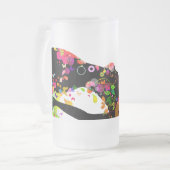 バタフライガール5Aマグ フロストグラスビールジョッキ (正面左)