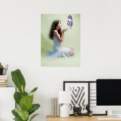 バタフライガール ポスター (ホームオフィス)