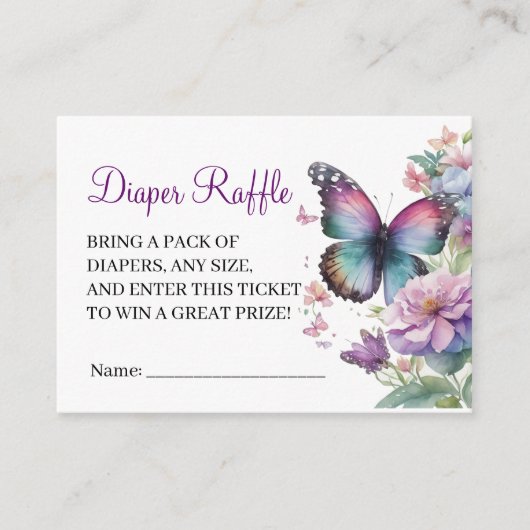 バタフライキスとベビーウィッシュエンクロージャカード エンクロージャーカード (正面)