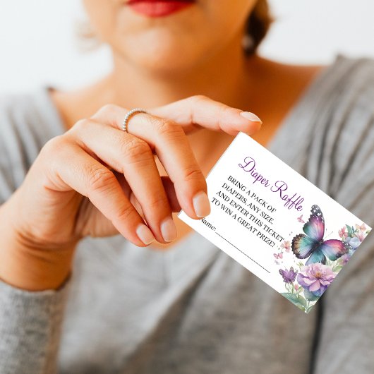 バタフライキスとベビーウィッシュエンクロージャカード エンクロージャーカード