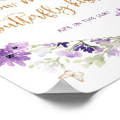 バタフライキスの赤ちゃんシャワーゲーム数 ポスター (角)