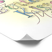 バタフライキスウォールアート ポスター (角)