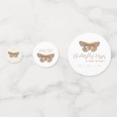 バタフライキスガールベビーシャワー コンフェッティ (正面)