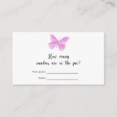 バタフライキスキャンディーの数 エンクロージャーカード (正面)