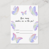 バタフライキスキャンディーの数 エンクロージャーカード (正面)