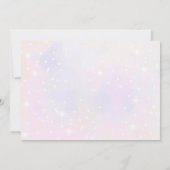 バタフライキスバタフライガールズ誕生日写真 招待状 (裏面)