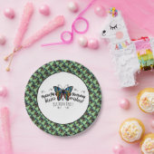 バタフライキスバースデーパーティー紙プレート ペーパープレート (パーティー)