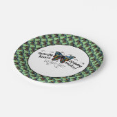 バタフライキスバースデーパーティー紙プレート ペーパープレート (アングル)