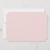 バタフライキスピンクフローラガール誕生日 招待状 (裏面)