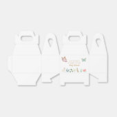 バタフライキスフローラベビーシャワー フェイバーボックス (折り畳みなし)