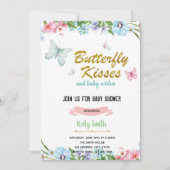 バタフライキスベビーが誕生日の招待を希望します 招待状 (正面)