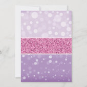 バタフライキスベビーシャワー招待状紫 招待状 (裏面)