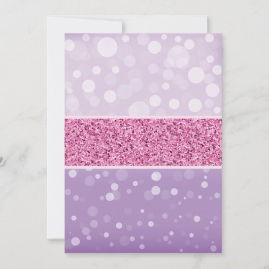 バタフライキスベビーシャワー招待状紫 招待状 (裏面)