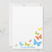 バタフライキスベビーシャワー招待状 招待状 (裏面)