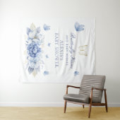 バタフライキスボーイベビーシャワー タペストリー (インサイチュ(横))