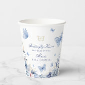 バタフライキスボーイベビーシャワー 紙コップ (正面)