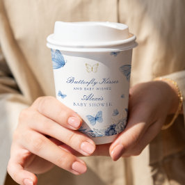 バタフライキスボーイベビーシャワー 紙コップ