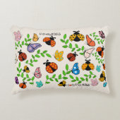 バタフライキスラディバグハグキッズデコル アクセントクッション (正面)