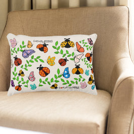 バタフライキスラディバグハグキッズデコル アクセントクッション