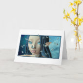 バタフライキス空白のカード カード (黄色い花)