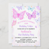 バタフライキス第1誕生日招待状 招待状 (正面)