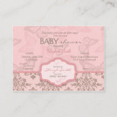 バタフライキス花びらリマインダーノーテカード エンクロージャーカード (裏面)