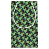 バタフライキス誕生日フープバッグ スモールペーパーバッグ (裏面)