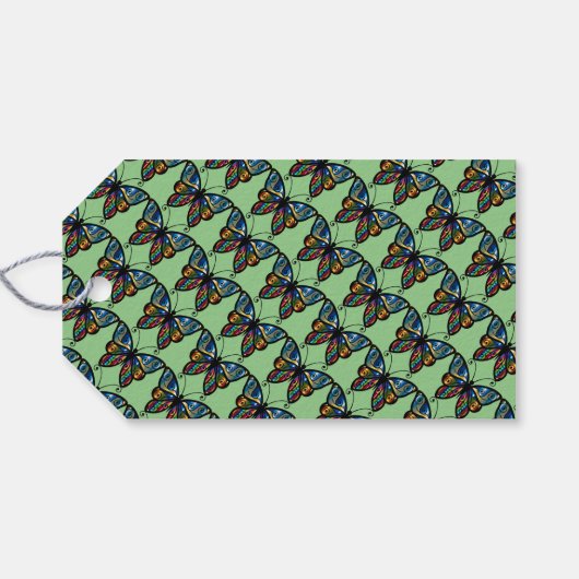 バタフライキス誕生日メッセージカード ギフトタグ (裏面横)