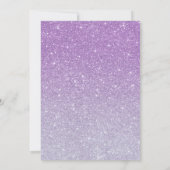 バタフライキス & ベイビーウィッシュ パープルベイビーシャワー 招待状 (裏面)