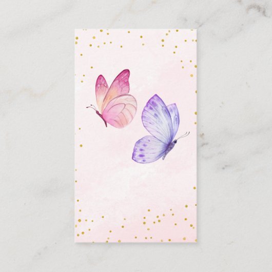 バタフライキス&ベビーウィズオムツラッフル エンクロージャーカード (裏面)