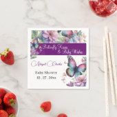 バタフライキス&ベビーウィッシュズペーパーナプキン スタンダードカクテルナプキン (インサイチュ)