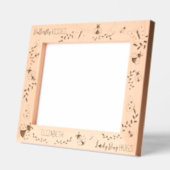 バタフライキス、ラディバグパーソナライズされたハグ10x8 レーザー彫刻フレーム (左)