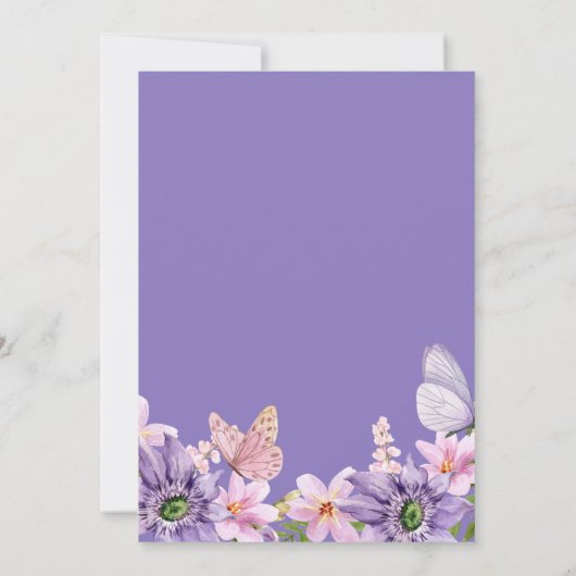 バタフライキス&誕生日ウィッシュズガーデンパーティー 招待状 (裏面)