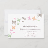 バタフライキスRSVP 出欠カード (正面)