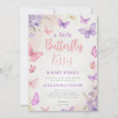 バタフライキッス ウィッシュ エレガントでおしゃれなスタイル 招待状 (正面)