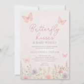バタフライキッス ウィッシュ エレガントで上品なスタイル 招待状 (正面)