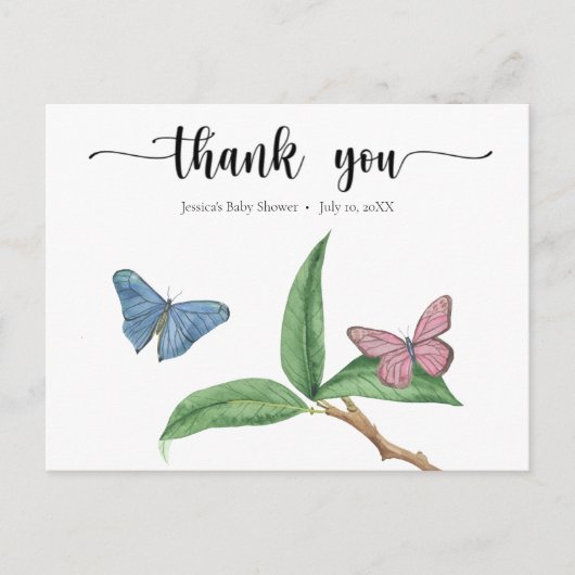 バタフライキッス サンクス ポストカード (正面)