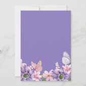 バタフライキッス & バースデーウィッシュ ガーデンパーティー 招待状 (裏面)