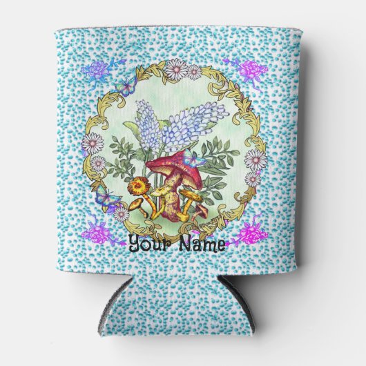 バタフライキノコクーラーボックス 缶クーラー (正面)