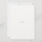 バタフライキャンバスレズビアン結婚式招待状 招待状 (裏面)